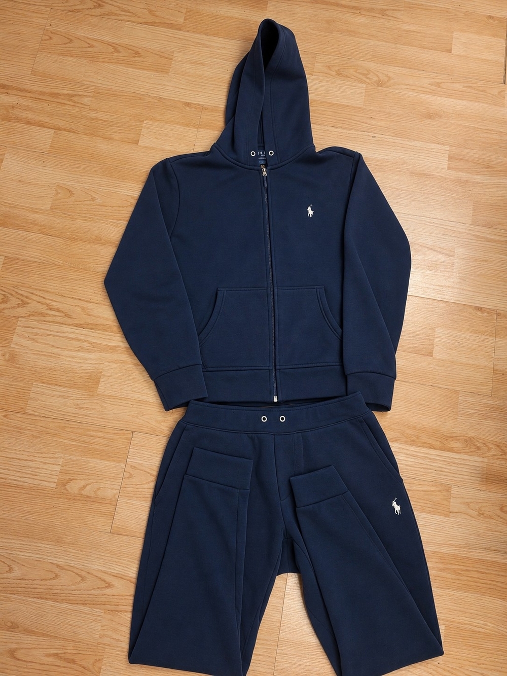 Polo by Ralph Lauren Navy Zip Hoodie and Matching Shorts Set